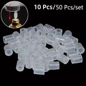 Resim Parfüm Dağıtıcı Şırınga İğne Adaptörü - 10/50 adet, PVC'siz PP Malzeme, Şeffaf, Seyahat için Kolay & Hızlı Dolum Aracı, Mini Taşınabilir, Özel Parfüm Dönüştürücü, Evrensel 