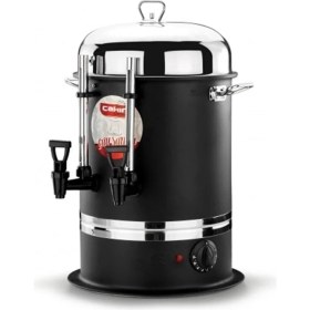 Resim Siyah Elektrikli Çay Semaveri 120 Bardak, Pratik ve Şık Tasarım 