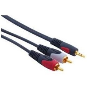 Resim Aux Kablo - 3.5 Mm Stereo Erkek - 2X Rca Erkek - 5 Metre 