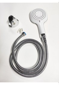 Resim Fonksiyonlu Banyo Duş Başlığı Seti Beyaz 