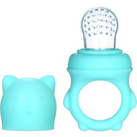 Resim Shineyee Bebek Besleyici Silikon Meyve Sebze Emziği - Kolay Temizlenir, Diş Kaşıyıcı Ve Güvenli Yemek Aracı Mavi 