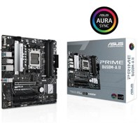 Resim Asus Prime B650M-A II B650 DDR5 Vga mATX HD DP US3 M2 RGB AM5 AMD Anakart Siyah 