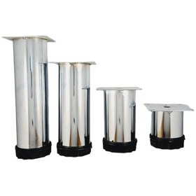 Resim 40 LIK 20 CM PARLAK KROM METAL YUVARLAK AYAK ( 4 ADET) 