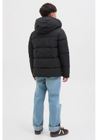 Resim Jjglobal Puffer Jacket Jn Siyah Erkek Çocuk Mont Siyah 