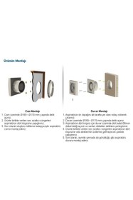 Resim Aircol 150lik Panjurlu Tuvalet, Wc ve Banyo Fanı / Aspiratörü 300 m³/h - 150 MP 