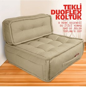 Resim Xpermate Duoflex Sırtlı Minder İskandinav 80x80x30 Bej 