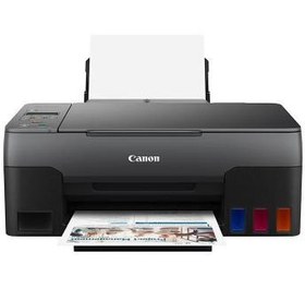 Resim Canon G2420 Renkli Mürekkep Tanklı Yazıcı Tarayıcı Fotokopi +1 Şişe Orijinal Siyah Mürekkep Hediye 