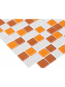 Resim Tezgah Arası 4mm Kristal Cam Mozaik ( 1 Kutu = 1 m2 Fiyatıdır ) 
