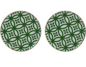 Resim Porland Morocco Desen Düz Tabak 20 Cm 2'li 04AP018853 Renkli 