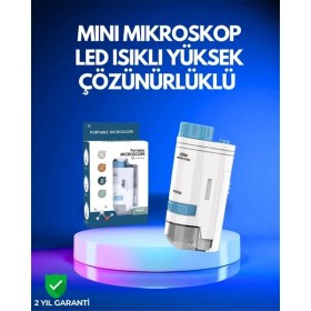 Resim Pmma Optik Lensli Kompakt Taşınabilir Mikroskop Nemere 