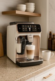 Resim Philips 20 Sıcak ve Soğuk İçecek Tam Otomatik Espresso Kahve Makinesi LatteGO 5500 Serisi EP5543 