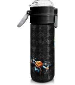 Resim Coral High Kids Siyah Drone Desenli Pipetli Ve Direkt İçim Çelik Termos 500 Ml 31891 Siyah 