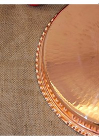 Resim Yuvarlak Bakır Fırın Tepsi 35 Cm Bakır 