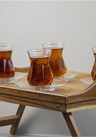 Resim Akasya Tepsi - Açılır Kapanır Ayaklı Tepsi - 50x30 Cm 