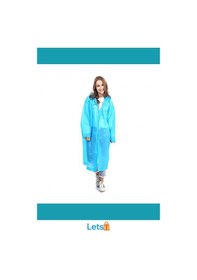 Resim Letsii Su Geçirmez Mavi Kalın Naylon Yağmurluk Çok Renkli 