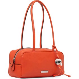 Resim Karl Lagerfeld %58 Polyester, %42 Poliüretan Turuncu Kadın Omuz Çantası B1W300052LP 