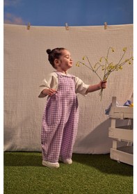 Resim Oh La La Koala Lila Daisy Picnic Serisi Cepli Salopet 