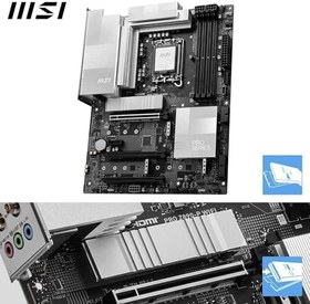 Resim MSI PRO Z890-P WIFI SOKET 1851 DDR5 9200MHZ(OC) USB 20Gbps 4xM.2 1xTB4 HDMI DISPLAY 5G LAN WIFI 7 ATX 