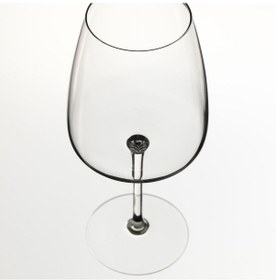 Resim Kırmızı Şarap Kadehi, Cam, 58 Cl Açık Mavi 