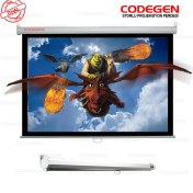 Resim Codegen AX-18 180x180 cm Storlu Manuel Projeksiyon Perdesi (Arkası Siyah Fonlu) 