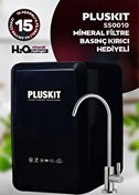 Resim Pluskit 8 Litre 15 Aşama Mineralli 75 GPD Su Arıtma Cihazı SS0010 