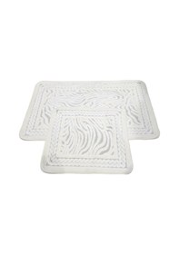 Resim Banyo Paspası 2'li Set Paskal Ekru Çok Renkli 