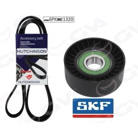 Resim GVA Alternatör Gergi Kiti Kütüksüz Fıorıno-Lınea-Punto-Punto Evo 1.3 Dmtj- Klimalı K026PK1320 