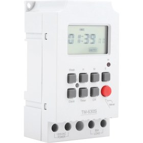 Resim Hangfox 110v Plastik Zaman Kontrol Cihazı - Büyük Ekranlı, Sanayi Sınıfı Çip İle Hassas Zamanlama, Ev Aletleri Ve Işıklar İçin Tm630s-01 
