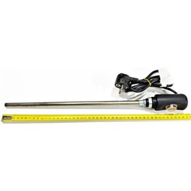 Resim Sern 400w Siyah Renk On/off Hp03 Model Havlupan Isıtıcı Rezistans 230v L:370mm 110cm Ttr Fişli 1/2'' Yarım Parmak 