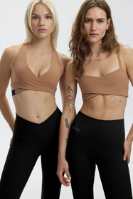 Resim CROSS OVER SHORT BRALETTE - MOCHA - MOCHA / S 