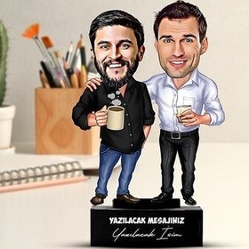 Resim Sıkı Dostlar Karikatürlü Biblo 