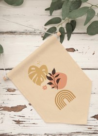 Resim Yatak Odası Duvar Dekoru, Pinterest Oda Dekoru, Boho Kanvas Flama Askılı Duvar Örtüsü Ve Süsü NO:483 - Renkli - 3 / 50 x 70 