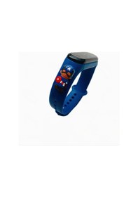 Resim Renkli Led Ekranlı Çocuk Kol Saati Lacivert Kaptan Amerika 