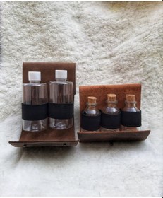 Resim Darkbear Deri Çantalı Baharatlık ve Yağdanlık Set 