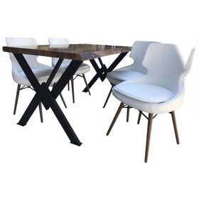 Resim Masa X Ayak KÜTÜK desen Kalınlaştırma Tabla Dökme sünger minder sandalye Metal Nikelaj El Yapım 