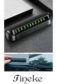 Resim TİNEKE Torpido Üstü Cep Telefon Numarası İçin Aç Kapa Numaratör 1 Adet 