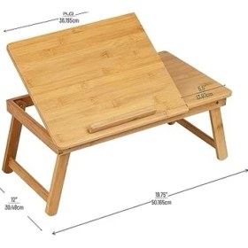 Resim Teknocan Reader Dizüstü Bilgisayar Diz Tepsisi, Katlanır Masa, Çekmeceli, Katlanabilir Bacaklar, Kahvaltı Tepsisi, Kahverengi, 8 Inç U x 20,88 Inç G x 13 Inç Y 