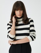 Resim Boğazlı Kazak Dar Kesim 