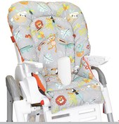 Resim Holmer Leke Tutmaz Organik Max-M Koyu Gri Mama Sandalyesi Minderi 