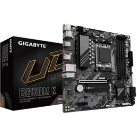 Resim GIGABYTE B650M-K DDR5 8000MHZ 1XHDMI 1XDP 1XM.2 USB 3.2 MATX AM5 (AMD AM5 7000 SERİSİ İLE UYUMLU ) 