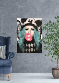 Resim Kelebek Kadın - 75x52 / Sadece Baskı (Rulo Halde) / - 