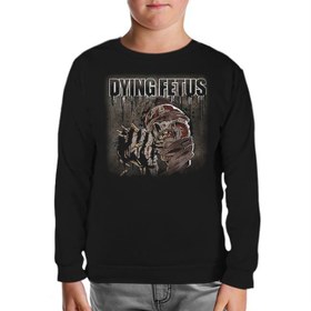 Resim Dying Fetus - Skull Siyah Çocuk Sweatshirt 