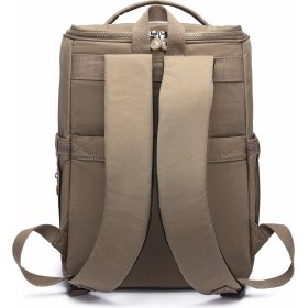 Resim Smart Bags Büyük Boy Su Geçirmez Çok Cepli Anne ve Bebek Bakım Sırt Çantası Açık Kahve 