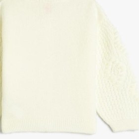 Resim Kız Bebek Hırka Örgü Oversize Uzun Kollu Düğmeli Yuvarlak Yaka 