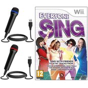 Resim Everyone Sing Nintendo Wii Oyun Mikrofonlu Karaoke Oyun Seti POPKONSOL