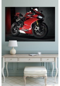 Resim Motosiklet Motorcycle Dekoratif Kanvas Tablo 90 x 60q 