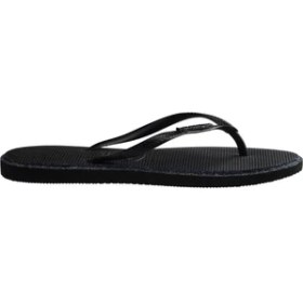 Resim Havaianas Siyah Kadın Plaj Terliği Slım Poınt Glıtter 