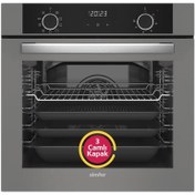 Resim Simfer 8217 10 Fonksiyon Airfry Plus Gri Cam Ankastre Fırın 