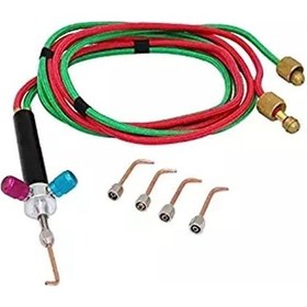 Resim Didadodo 5 Nozüllü Mini Mücevher Kaynak Torcu - Esnek Hortumlu, Hassas Lehimleme Seti 