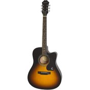 Resim Epiphone FT-100CE Jumbo Elektro Akustik Gitar (Vintage Sunburst) 